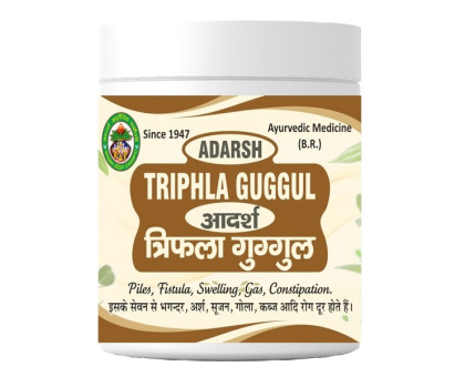 Triphala Guggul Adarsh Ayurvedic, 40 gramy ~ 110 tabletek Triphala Guggul Adarsh Ayurvedic, 40 gramy ~ 110 tabletek