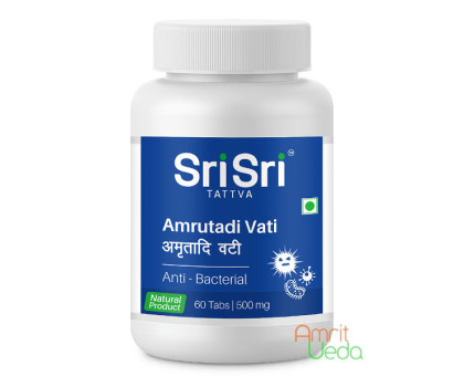 Amrutadi vati Sri Sri Tattva, 60 tabletek Amrutadi vati Sri Sri Tattva, 60 tabletek