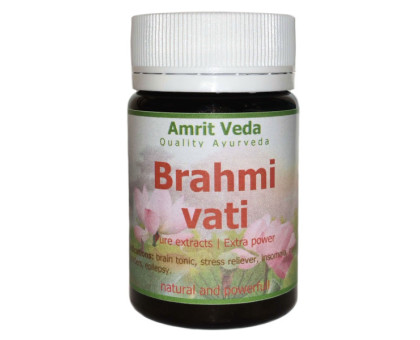 Brahmi vati Amrit Veda, 90 tabletten Brahmi vati Amrit Veda, 90 tabletten