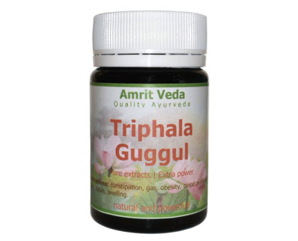 Triphala Guggul Amrit Veda, 90 comprimés Triphala Guggul Amrit Veda, 90 comprimés