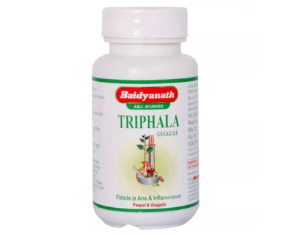 Triphala Guggulu Baidyanath, 80 tabletek - 25 gramy Triphala Guggulu Baidyanath, 80 tabletek - 25 gramy