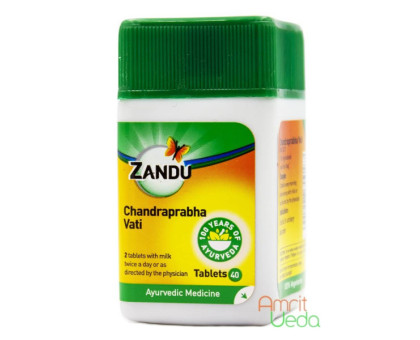 Chandraprabha vati Zandu, 40 tabletek - 10 gramy Chandraprabha vati Zandu, 40 tabletek - 10 gramy