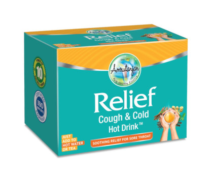 Relief Cough and Cold Hot Drink gorący napój Amrutanjan, 20 pc Relief Cough and Cold Hot Drink gorący napój Amrutanjan, 20 pc