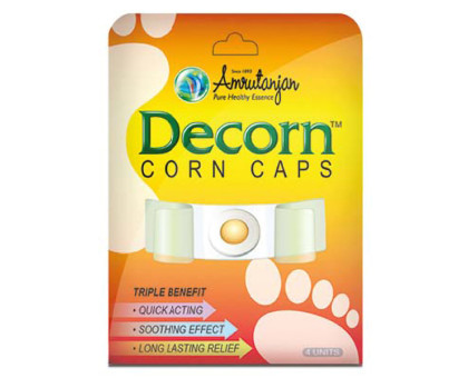 Medicated Corn Plaster Decorn (Decorn Corn caps) Amrutanjan, 4 pcs 