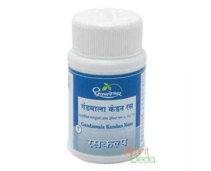 Gandmala Kandan Ras Shree Dhootapeshwar, 60 tablets Gandmala Kandan Ras Shree Dhootapeshwar, 60 tablets