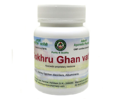Gokhru ekstrakt Adarsh Ayurvedic, 20 gramy ~ 50 tabletek Gokhru ekstrakt Adarsh Ayurvedic, 20 gramy ~ 50 tabletek