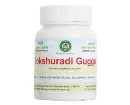 Gokshuradi Guggul Adarsh Ayurvedic, 40 gramy ~ 100 tabletek Gokshuradi Guggul Adarsh Ayurvedic, 40 gramy ~ 100 tabletek