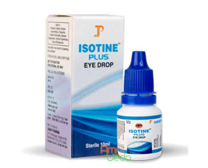 Eye drops Isotine Plus Jagat pharma, 10 ml Eye drops Isotine Plus Jagat pharma, 10 ml