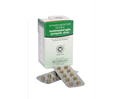 Suvarnamukthadi gulika Kottakkal, 100 tablets