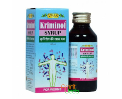 Kriminol syrup Vyas Pharmacy, 100 ml Kriminol syrup Vyas Pharmacy, 100 ml