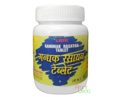 Gandhak Rasayana Lion, 25 gramy ~ 70 tabletek Gandhak Rasayana Lion, 25 gramy ~ 70 tabletek