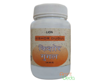 Kaishore Guggul (Kishor Gugul) Lion, 100 tabletek - 30 gramy Kaishore Guggul (Kishor Gugul) Lion, 100 tabletek - 30 gramy