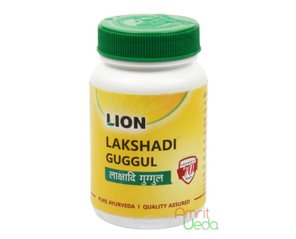 Lakshadi Guggul Lion, 100 tabletek - 30 gramy Lakshadi Guggul Lion, 100 tabletek - 30 gramy