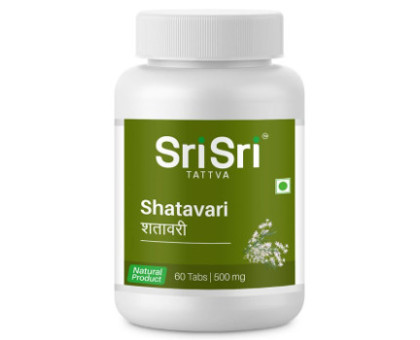 Shatavari Sri Sri Tattva, 60 tabletten - 30 gramm Shatavari Sri Sri Tattva, 60 tabletten - 30 gramm