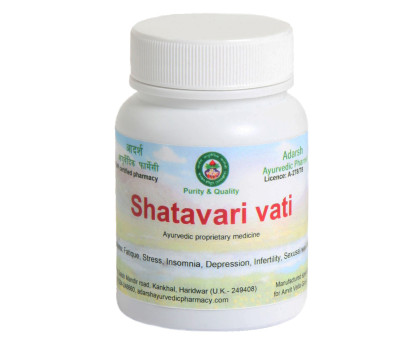 Shatavari vati Adarsh Ayurvedic, 50 gramm ~ 90 tabletten Shatavari vati Adarsh Ayurvedic, 50 gramm ~ 90 tabletten