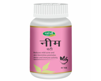 Neem Swadeshi Ayurved, 60 tabletek - 33 gramy Neem Swadeshi Ayurved, 60 tabletek - 33 gramy