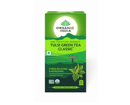 Tulsi Green tè Organic India, 20 tè bags Tulsi Green tè Organic India, 20 tè bags
