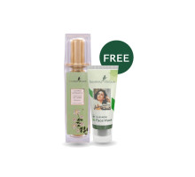 Combo — Krem nawilżający White Water Lily-Jasmine + Płyn do mycia twarzy Tulsi Neem, 100 ml + 50 gramów