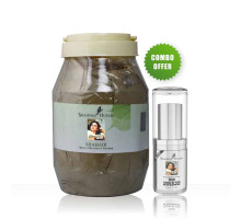 Combo — Puder hennowy Shahair + Korektor do włosów Touch-Up Plus Czarny, 1000 gramów + 7.5 gramów