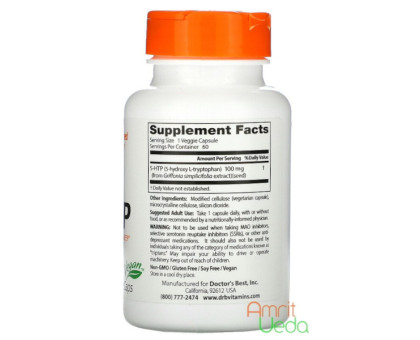 Amino acid 5-HTP Doctor's Best, 60 capsules Amino acid 5-HTP Doctor's Best, 60 capsules