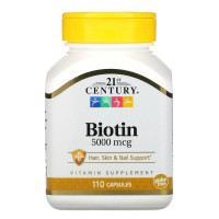 Biotin 5000 mcg, 110 Capsules
