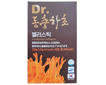 Ekstrakt z koreańskiego Cordyceps (Korean Cordyceps extract) Poonggi Jinsaeng, 10x20 gram 