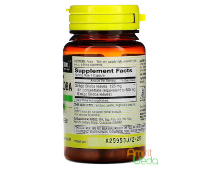 Ginkgo Biloba Mason Natural, 60 capsules Ginkgo Biloba Mason Natural, 60 capsules