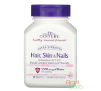 Hair, skin and nails Extra strength, 90 tabletten