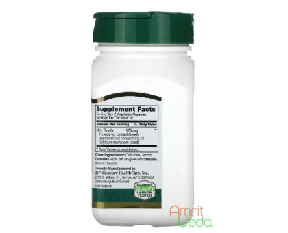Milk Thistle extract 21st Century, 60 capsules Milk Thistle extract 21st Century, 60 capsules