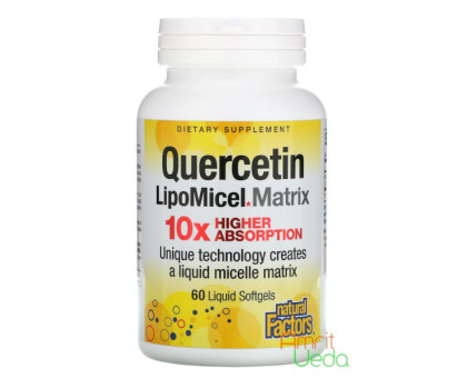 Quercetin LipoMicel 250 mg Natural Factors, 30 сapsules Quercetin LipoMicel 250 mg Natural Factors, 30 сapsules