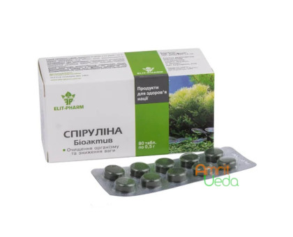 Spirulina Bioactive Elit-Pharm, 80 tabletten Spirulina Bioactive Elit-Pharm, 80 tabletten