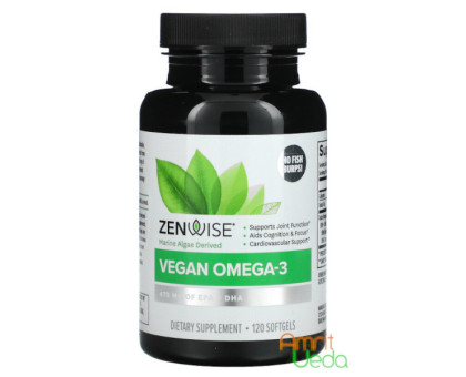 Algae Omega 3 ZenWise, 120 softgels Algae Omega 3 ZenWise, 120 softgels