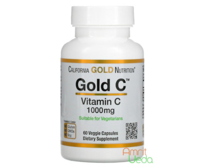 Vitamin C California Gold Nutrition, 60 capsules Vitamin C California Gold Nutrition, 60 capsules