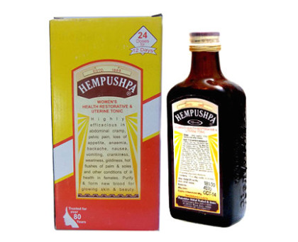 Hempushpa Rajwaidya, 170 ml + Hemtab tablets Hempushpa Rajwaidya, 170 ml + Hemtab tablets