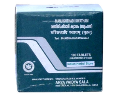 Manjishthadi ekstrakt Kottakkal, 100 tabletek - 100 gramy Manjishthadi ekstrakt Kottakkal, 100 tabletek - 100 gramy