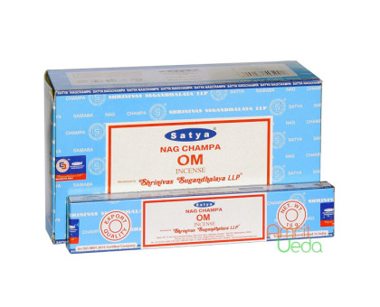 Incense sticks Satya Nag Champa OM Satya, 15 grams Incense sticks Satya Nag Champa OM Satya, 15 grams