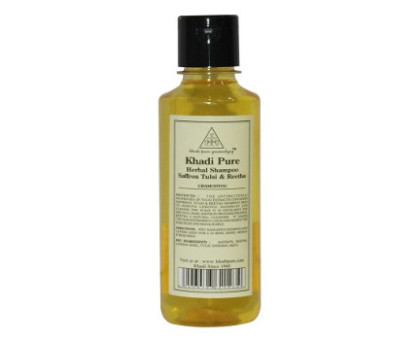Saffron Tulsi and Reetha shampoo Khadi, 210 ml Saffron Tulsi and Reetha shampoo Khadi, 210 ml