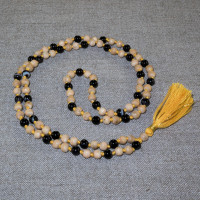 Rosary from tulasi and onyx