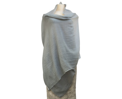 Pashmina shawl Gray ash color Gana - Nepal, 100% cashmere Pashmina shawl Gray ash color Gana - Nepal, 100% cashmere