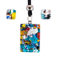 Pendant plus earrings