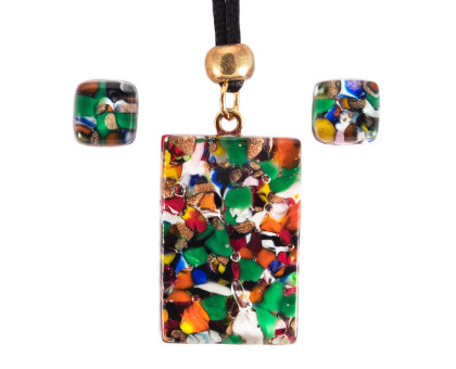 Pendant plus earrings Murano Pendant plus earrings Murano