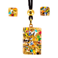 Pendant plus earrings