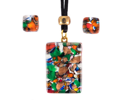 Pendant plus earrings Murano Pendant plus earrings Murano