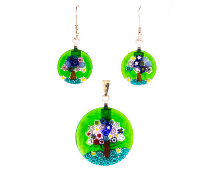 Pendant plus earrings Murano Pendant plus earrings Murano